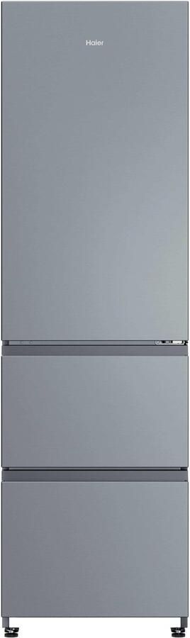 Haier HTR3518ENMX Koel-vriescombinatie 303L Direct Access Lades Flexible Deur Vakken Total No Frost 99% Air Surround Energieklasse E 10 Jaar Garantie op onderdelen
