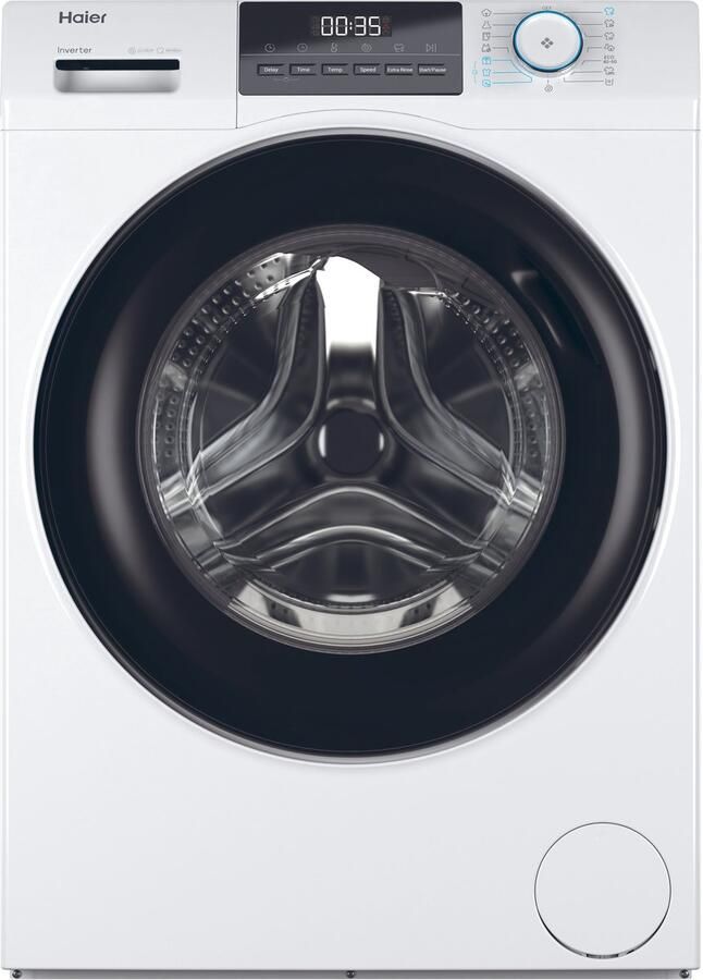 Haier HW80-BP14929A-S Wasmachine 8kg Energieklasse A Extra stil (70 dB) Stoomfunctie (Refresh) Antibacteriële Behandeling (ABT) 16 programma s 10 jaar garantie op onderdelen