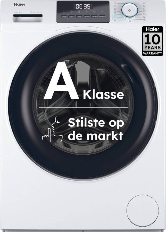 Haier HW80-BP14929A-S Wasmachine 8kg A Extra stil (70 dB) Stoombehandeling Antibacteriële Behandeling (ABT) 16 programma s- 10 jaar garantie op onderdelen