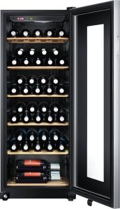 Haier WS59GAE wijnkoeler Thermo-elektrische wijnkoeler Vrijstaand Zwart 59 fles(sen)