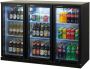HCB Professionele Horeca Barkoelkast met klapdeuren Glasdeur koelkast 337 liter Koeling met glazen deur Flessenkoelkast Drankenkoelkast klein Bier koelkast 52x135x84 cm (DxBxH) 70 kg Frigo 7930 - Thumbnail 1