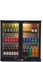 HCB Professionele Horeca Barkoelkast Zuinige glasdeur koelkast met 2 klapdeuren 218 liter Koeling met glazen deur Flessenkoelkast Drankenkoelkast klein Bier koelkast 52x90x84 cm (DxBxH) 70 kg Frigo 7939 - Thumbnail 1