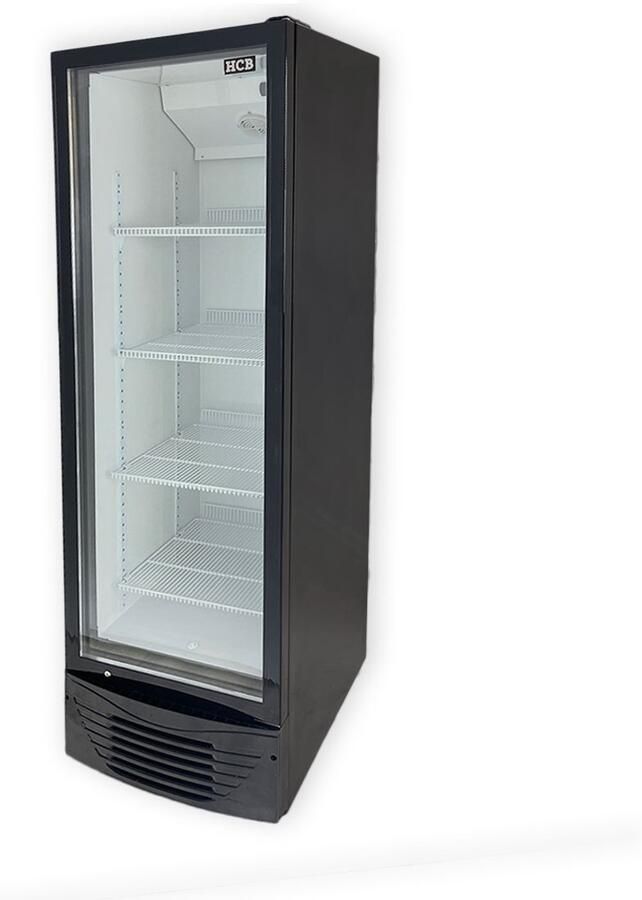 HCB Professionele Horeca Glasdeur koelkast 1 deur 350 liter 230V Koeling met glazen deur Flessenkoelkast Drankenkoelkast 62x59.5x191.5 cm (DxBxH) 76 kg Frigo 7945 - Foto 2