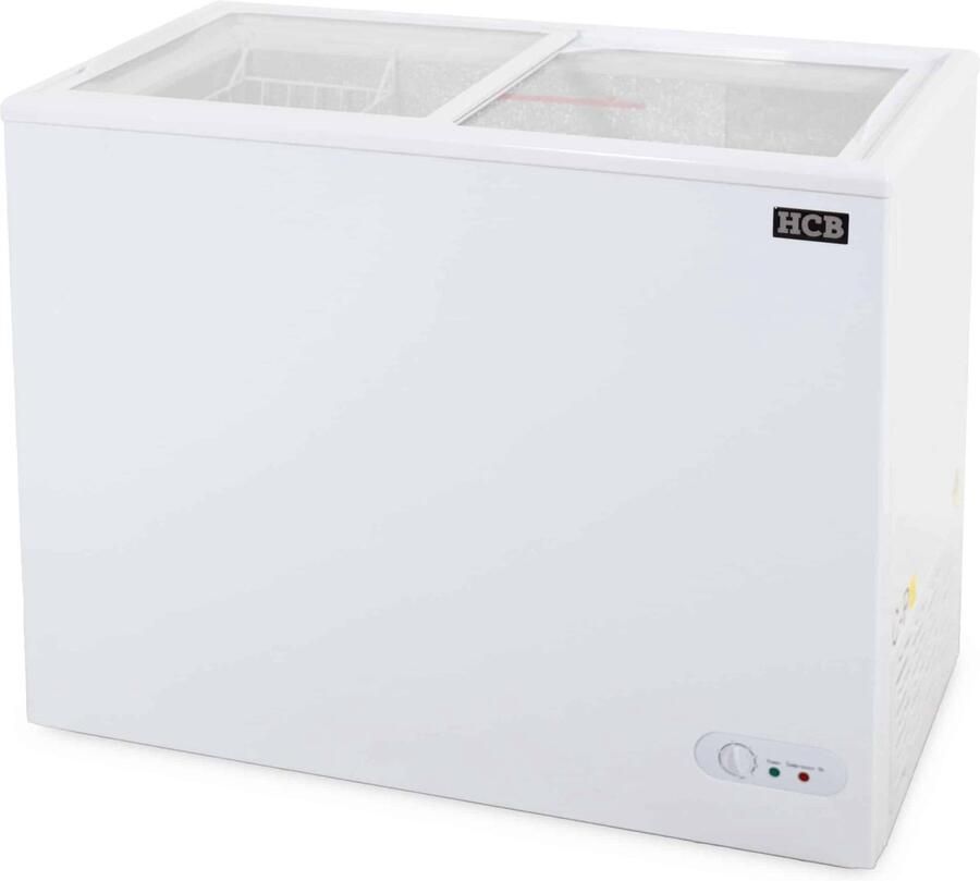 HCB Professionele Horeca Vriezer Vrieskist met schuifdeksel 197 liter 230V ABS Diepvries koffer 52.5x96x84 cm (DxBxH) 30 kg 1427