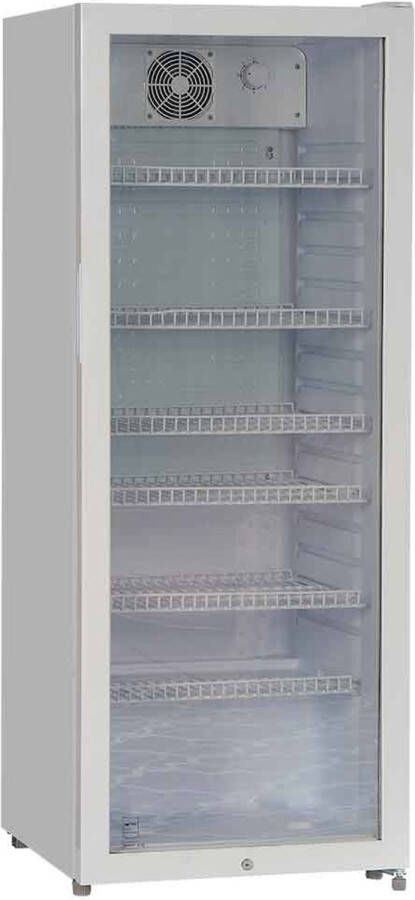 HCB Professionele Horeca Glasdeur koelkast 248 liter Wit 230V Koeling met glazen deur Flessenkoelkast Drankenkoelkast 54x56x140.7 cm (BxDxH) 52 kg Frigo 5110 - Foto 2