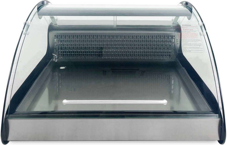 HCB Professionele Horeca Opzet koelvitrine 118 liter 230V RVS INOX Gebaksvitrine 70x90x40.5 cm (BxDxH) 65 kg 3584