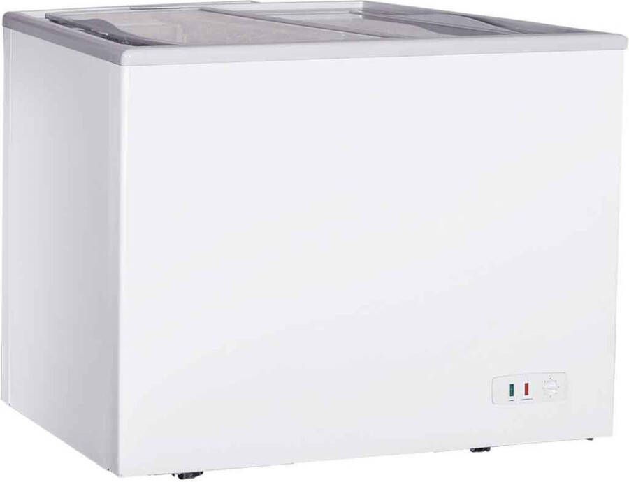 HCB Professionele Horeca Vriezer Vrieskist met schuifdeksel 197 liter 230V ABS Diepvries koffer 52.5x96x84 cm (DxBxH) 30 kg 1427