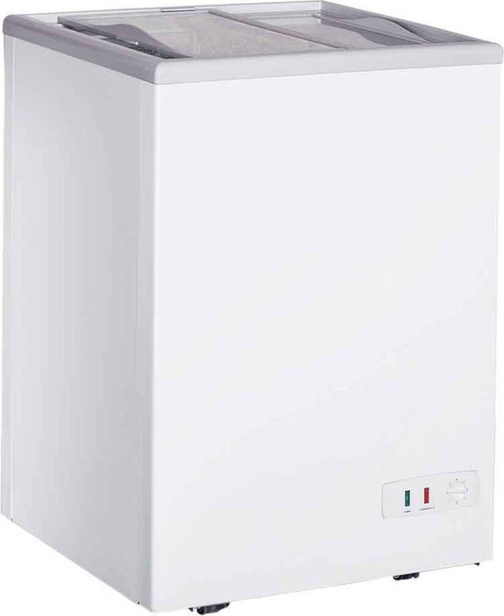 HCB Professionele Horeca vriezer Vrieskist met schuifdeksel 97 liter 230V ABS Diepvries koffer 52.5x58.5x84 cm (DxBxH) 30 kg 1426