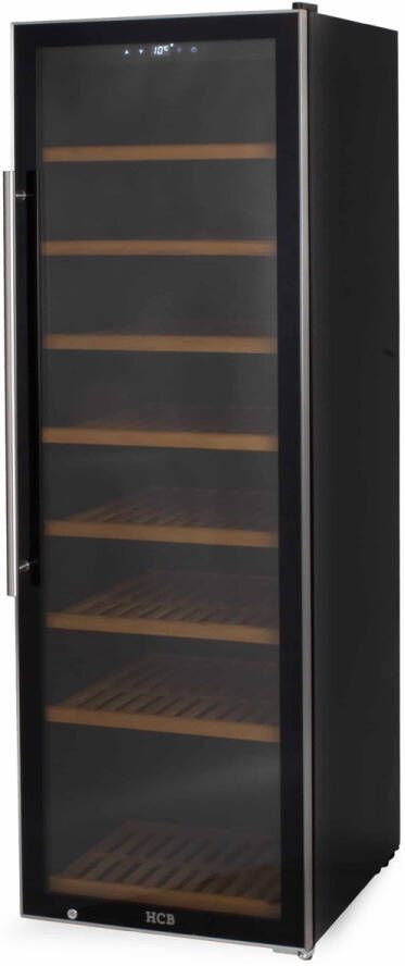 HCB Professionele luxe Wijnkoelkast voor 192 flessen Wijnklimaatkast met houten lades Vrijstaand wijn koelkast Klimaatkast Wijnkast Wijnfrigo koeler 87 kg Frigo 6821