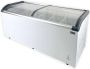 HCB Professionele Horeca vriezer Vrieskist met glazen schuifdeksel 545 liter 230V Diepvries koffer 68x181x85 cm (DxBxH) 30 kg 1430 - Thumbnail 2