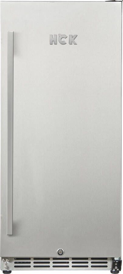 HCK Outdoor Koelkast BC-90 38 cm breed 96 blikjes RVS in & out ook inbouw 90 Liter Slot LED verlichting H 86.50 regelbaar