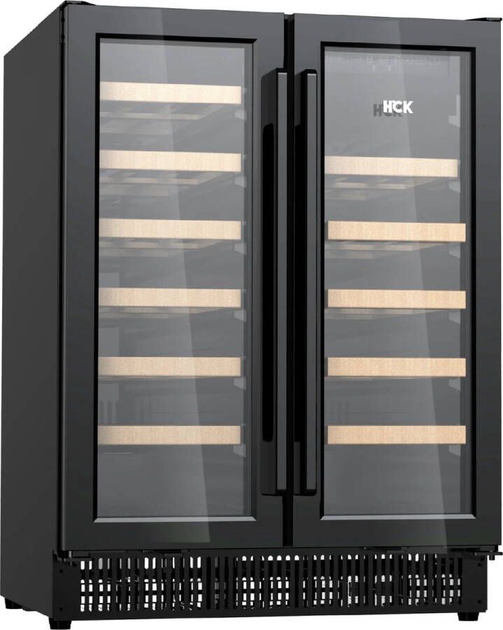 HCK Wijnkoelkast 2 zones SC-120WD 40 Flessen 39 dB Black Friday Cyber Monday Kerstcadeau 2024 deal promotie