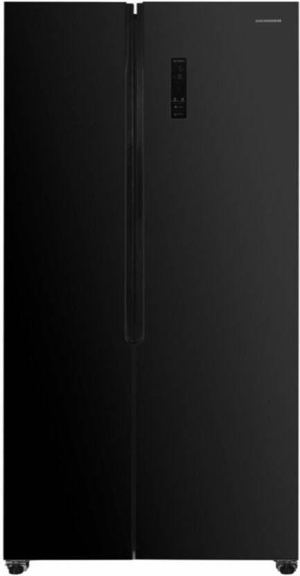 Heinner HSBS-HM532NFGBKE++ – Amerikaanse Side-by-side Koelkast met Touch Display – 532 liter No Frost Koel-vriescombinatie Inverter Compressor 5 Jaar Garantie Zwart