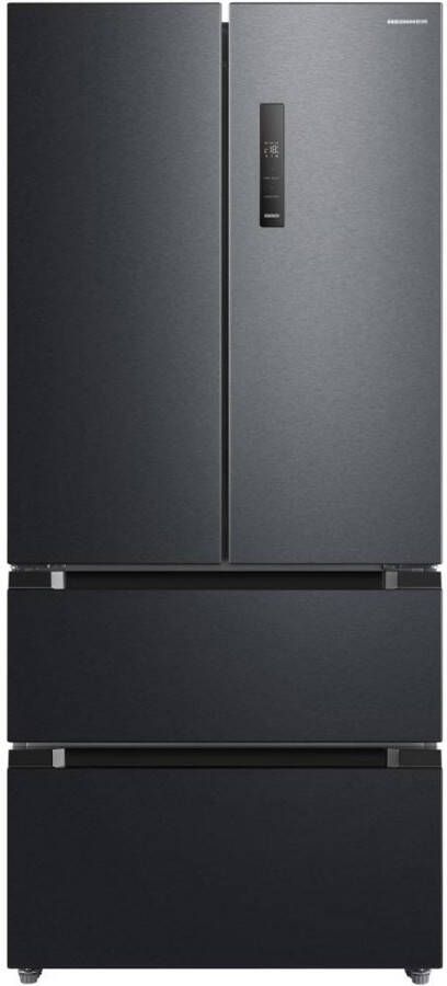 Heinner HCFD-M516INVHDXE++ French Door Amerikaanse Koelkast – 516 L – No Frost – Inverter – Energieklasse E – Touchbediening – 5 Jaar Garantie – Donker Inox
