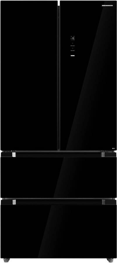 Heinner HCFD-M516INVHGBKE++ French Door Amerikaanse Koelkast – 516 L – No Frost – Inverter – Energieklasse E – Touchbediening – 5 Jaar Garantie – Zwart