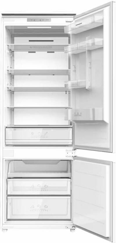 Heinner HCNF-BIM403INVD Inbouw Koelvriescombinatie 403 L No Frost Inverter LED-display Energieklasse E 5 Jaar Garantie Wit - Foto 2