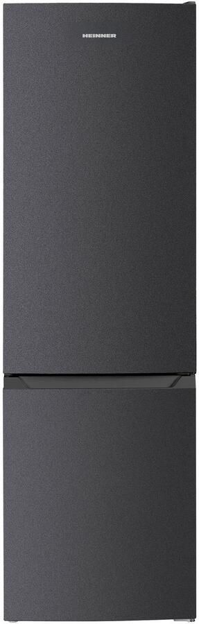 Heinner HC-HM262DGE++ Koel-vriescombinatie 262 L – Instelbare Thermostaat – LED-verlichting – Omkeerbare Deur – Vingerafdrukbestendige Afwerking – Antracietgrijs – 5 Jaar Garantie
