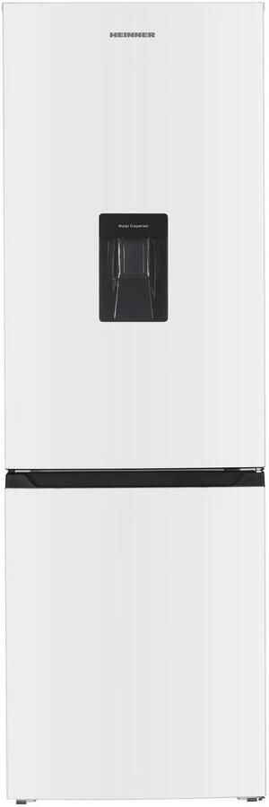 Heinner HC-HM313WDE++ Koel-vriescombinatie met Waterdispenser – 313 L – Energieklasse E – Instelbare Thermostaat – LED-verlichting – Omkeerbare Deur – Wit – 5 Jaar Garantie