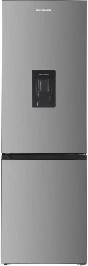 Heinner HC-HM313XWDE++ Koel-vriescombinatie met Waterdispenser – 313 L – Energieklasse E – Elektronische Bediening met Instelbare Thermostaat – LED-verlichting – Omkeerbare Deur – 5 Jaar Garantie
