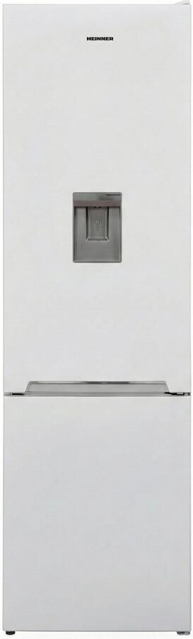 Heinner HC-V288WDE++ Koel-vriescombinatie met Waterdispenser – 288 liter – Low Frost – LED-verlichting – Energieklasse E – Omkeerbare Deur – 5 Jaar Garantie – Wit