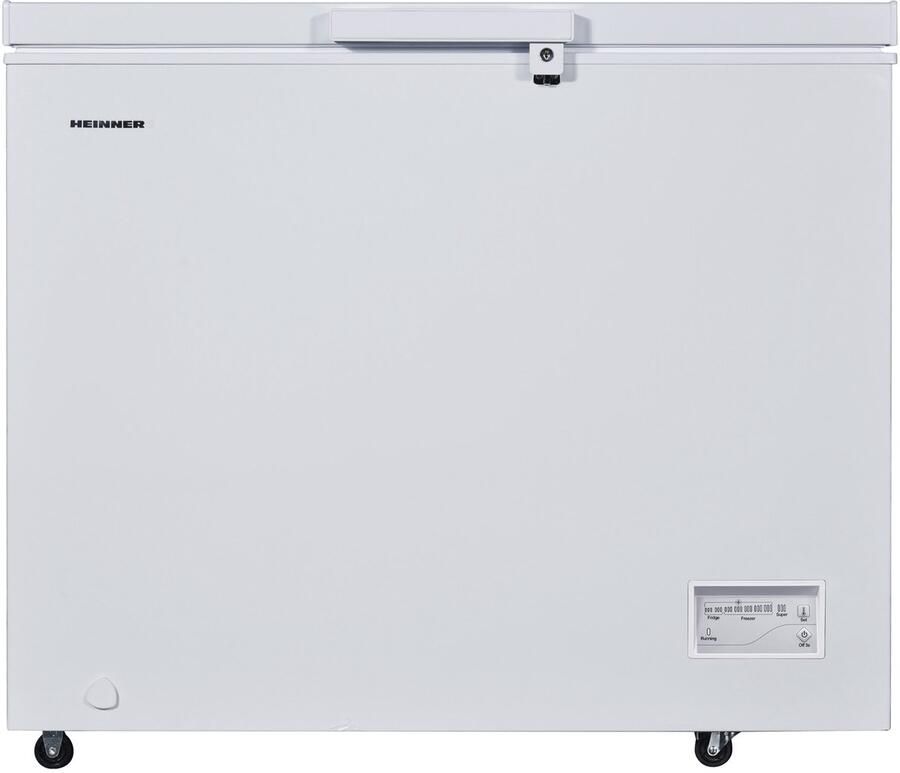 Heinner HCF-287CNHE++ Vrieskist – 287 L – Convertible (Vriezer Koelkast) – Waterbestendig Display – LED-verlichting – Snelvriesfunctie – Wit – 5 Jaar Garantie