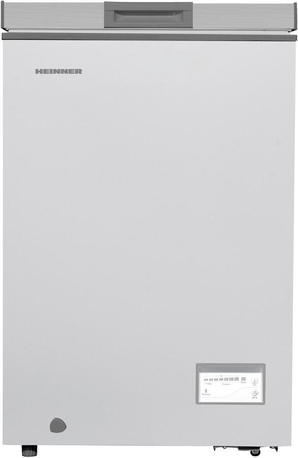 Heinner HCF-HM100CSE++ Vrieskist – 98 L – Convertible (Vriezer Koelkast) – Snelvriesfunctie – Waterbestendig Display – Zilver – 5 Jaar Garantie - Foto 1
