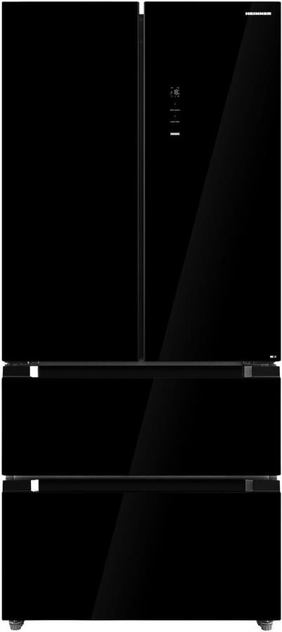 Heinner HCFD-M516INVHGBKE++ French Door Amerikaanse Koelkast – 516 L – No Frost – LED Touch Display – InoxCool Technology & ADT Fresh System – Zwart – 5 Jaar Garantie