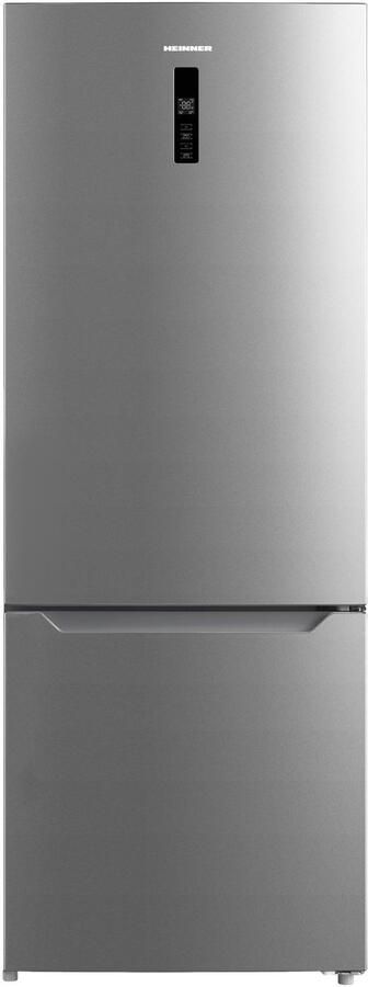Heinner HCNF-M435INVHXE++ Koel-vriescombinatie RVS 435 L – No Frost – Vrijstaand – LED-display met Supervriezen & Superkoelen – Omkeerbare Deuren – 5 Jaar Garantie - Foto 2