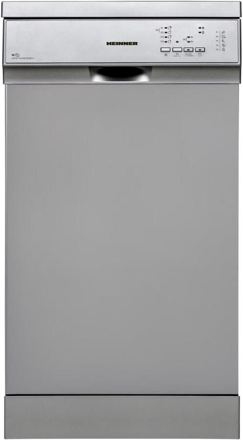 Heinner HDW-FS4552DSE++ Vrijstaand Vaatwasser – 10 Couverts – Energieklasse E – 5 Programma s met Delicaat- en Intensief Programma – LED Display – AquaStop – 5 Jaar Garantie
