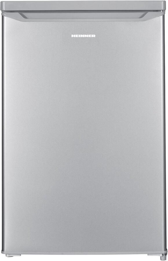 Heinner HF-HM127SE++ Tafelmodel Koelkast 127 L – Instelbare Thermostaat – LED-verlichting – Automatische Ontdooiing – Omkeerbare Deur – Zilver – 5 Jaar Garantie