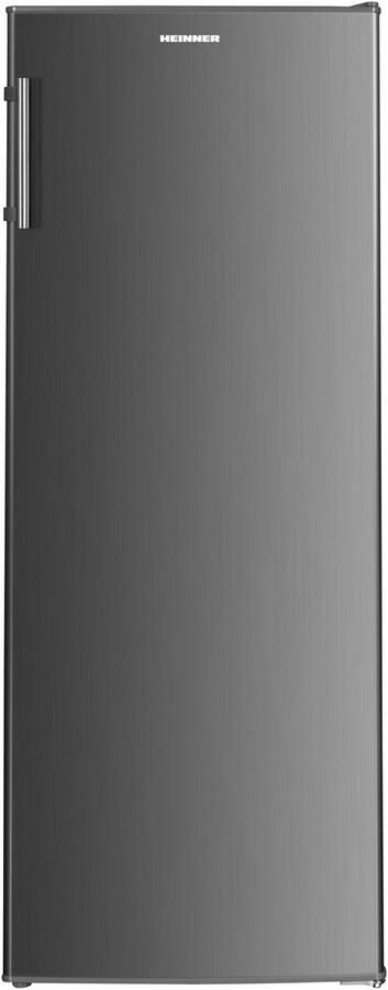 Heinner HF-HM242XE++ Koelkast 242 L – Energieklasse E – Instelbare Thermostaat – LED-verlichting – 4 Glazen Plateaus – Omkeerbare Deur – RVS – 5 Jaar Garantie