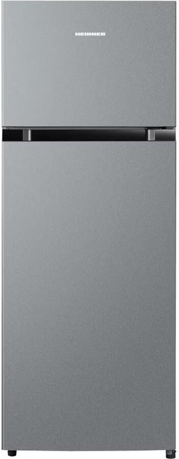 Heinner HF-M24ESE++ Koel-vriescombinatie – 204 L – Super Cooling & Super Freezing Functie – LED-verlichting – Omkeerbare Deur – Zilver – 5 Jaar Garantie