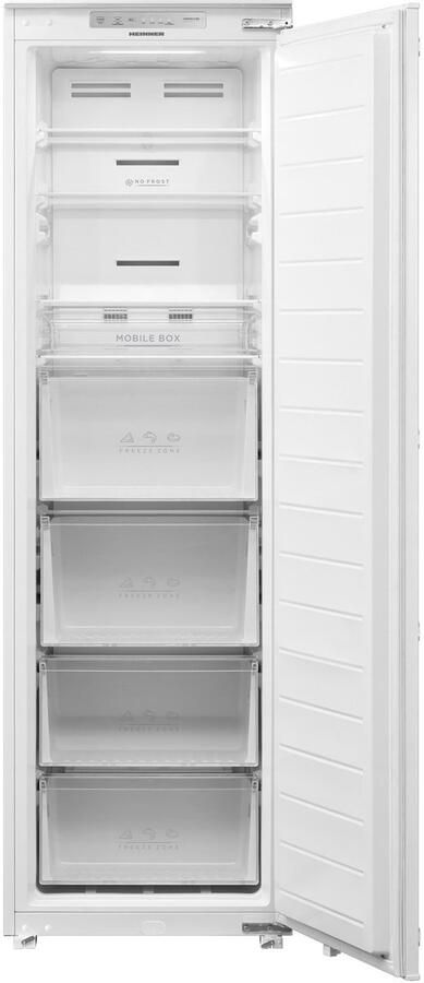 Heinner HFF-BIM212NFCE++ Inbouw Vrieskast – 212 L – Converteerbaar Koel- Vriesgedeelte – No Frost – Elektronische Bediening – Energieklasse E – 5 Jaar Garantie