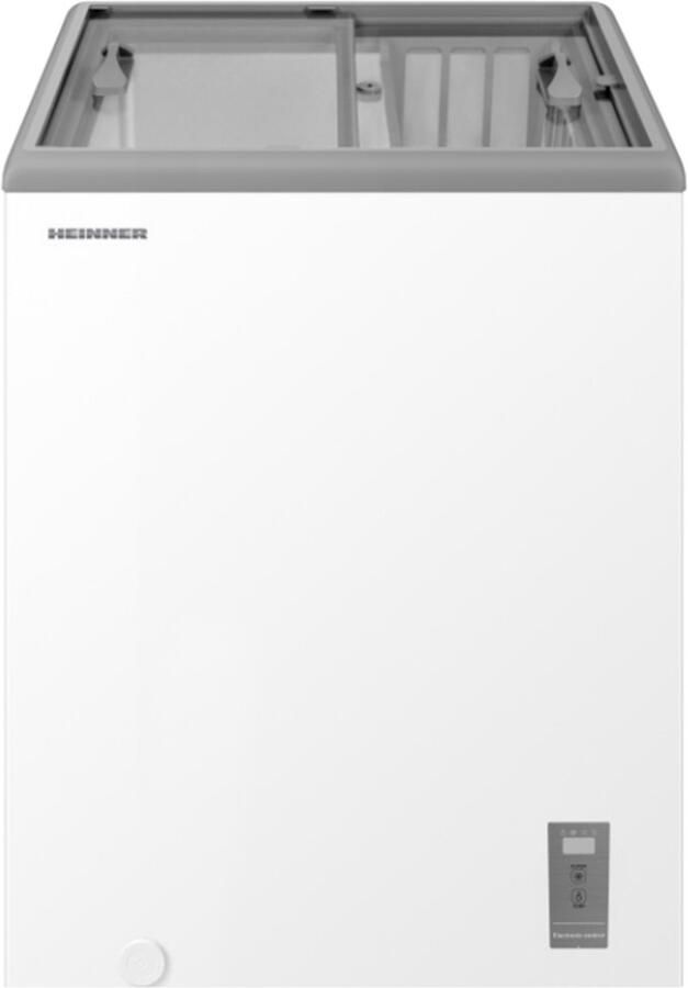 Heinner HSF-M82INVWHB Vrieskist met Schuifdeksel – 82 L – Inverter Compressor – Energieklasse B – Koelkast- Vriezerfunctie – Digitaal Display – Super Freeze – Glazen Schuifdeksel – Wit – 5 Jaar Garantie