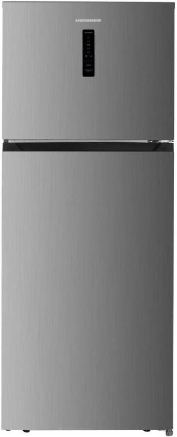 Heinner HF-HM415NFINVSD Koel-vriescombinatie 415 L – Full No Frost – Inverter – Elektronische Bediening met Touch Display – Superkoelfunctie – Zilver – 5 Jaar Garantie