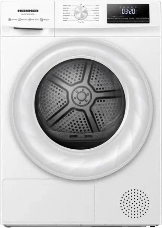 Heinner HHPD–HMY70FD Wasdroger Warmtepompdroger 7 kg – 15 Programma s – Digitaal Display – 5 Jaar Garantie – Wit