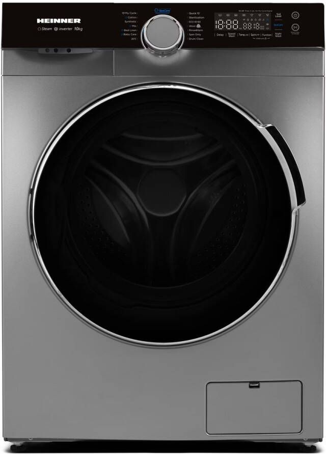 Heinner HWM-M1014IVKSA++ Wasmachine 10 kg – Inverter Motor – 1400 tpm – 14 Programma s – Stoomfunctie – Energieklasse A – Touchbediening – 15 min Snelprogramma – 5 Jaar Garantie - Foto 3