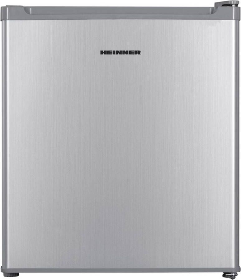Heinner HMB-HM41SE Barmodel Koelkast – Minibar 41 liter – Energieklasse E – Omkeerbare deur Mechanische Thermostaat – 5 Jaar Garantie – Zilver