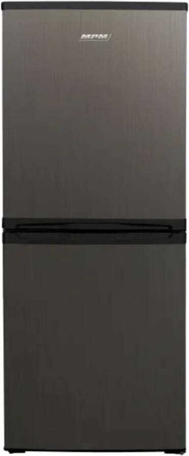 MPM Vrijstaande Koel-vriescombinatie – 282 liter – Energieklasse E – LED Verlichting – Deur Links Rechts – Donkergrijs