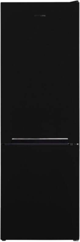 Heinner Vrijstaande Koel-vriescombinatie 268 liter Low Frost LED-verlichting Supervriesfunctie Energieklasse E Deur Links Rechts 5 Jaar Garantie Zwart