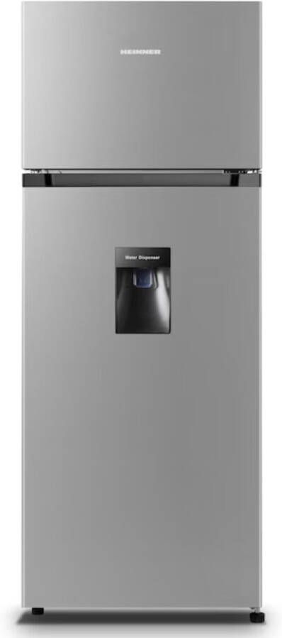 Heinner HF-HS205SWDE++ Koel-vriescombinatie met Waterdispenser – 243 liter – Omkeerbare deur – LED-verlichting – 5 Jaar Garantie – Zilver