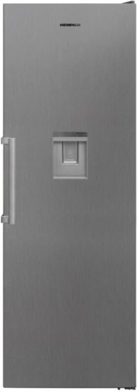 Heinner Vrijstaande Koel-vriescombinatie – 389 Liter Totale Inhoud – Energieklasse E – LED Verlichting – Verwisselbare Deurscharniering – Stille Werking – 5 Jaar Garantie – Roestvrijstaal