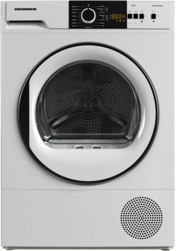 Heinner Warmtepompdroger met Energieklasse A++ Warmtepompdroger 9 KG 15 Programma s LED Display Trommelverlichting 5 Jaar Garantie Wit