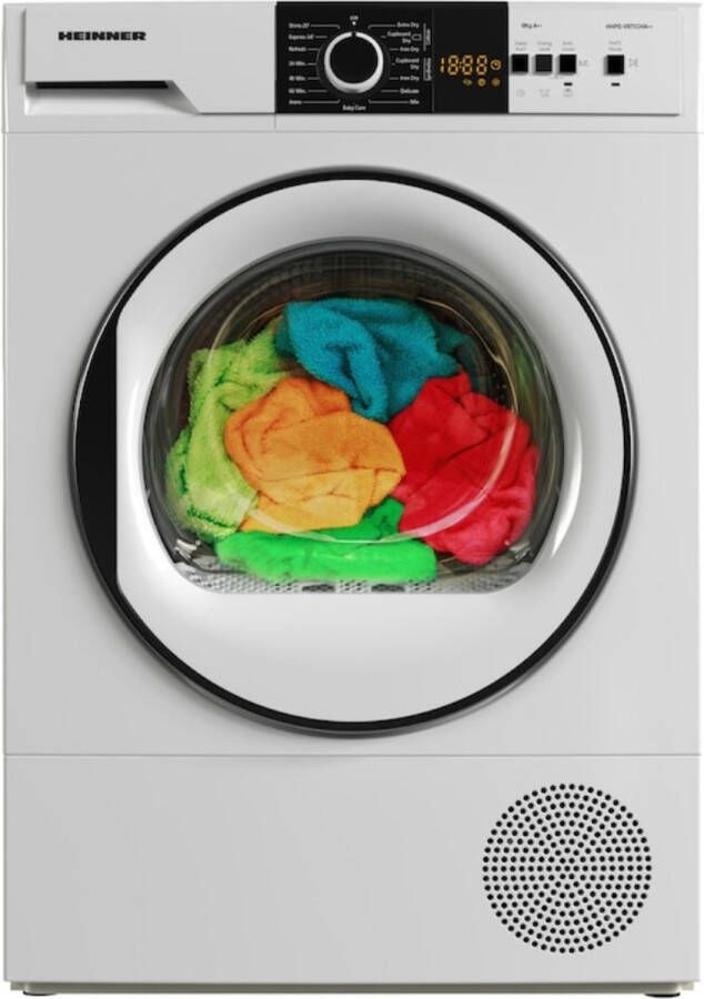 Heinner Wasdroger met Energielabel A++ Warmtepompdroger 8 KG 15 Programma's LED Display Trommelverlichting 5 Jaar Garantie Wit - Foto 2