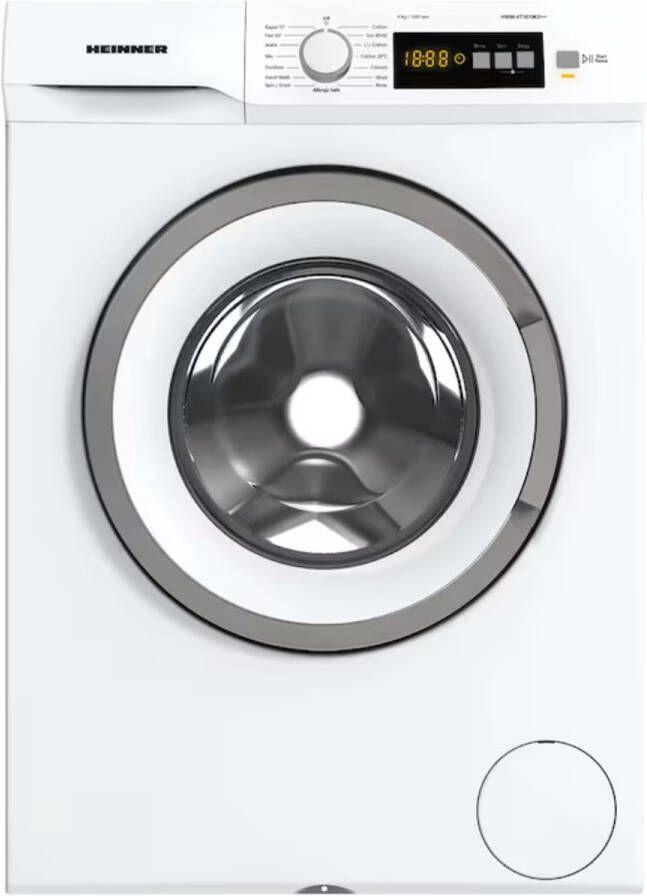 Heinner HWM-VT1610KD++ Wasmachine 6 kg – 15 Programma s Met Allergievriendelijk programma & Anti-Kreuk – Eco Logic Systeem – LED Display – 1000 tpm – Wit – 5 Jaar Garantie