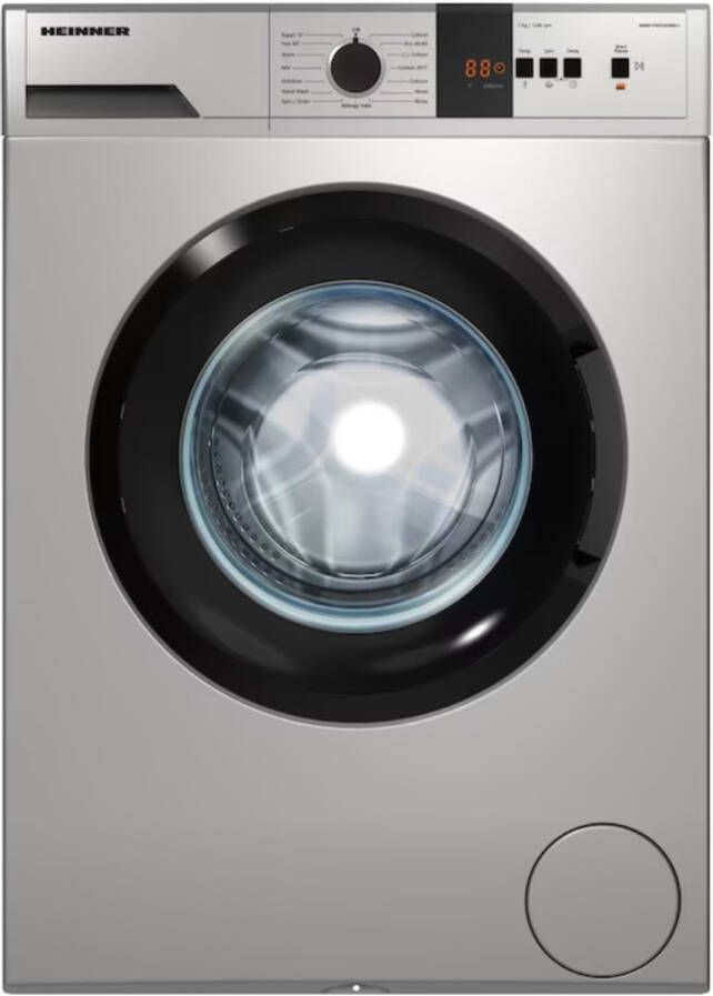 Heinner HWM-VT0712CHSD++ Wasmachine – 7 kg – 1200 tpm – LED-display – Anti-Kreuk – Foamdetectie – Balance Control – Eco Logic Systeem – Energieklasse D – 5 Jaar Garantie – Wit