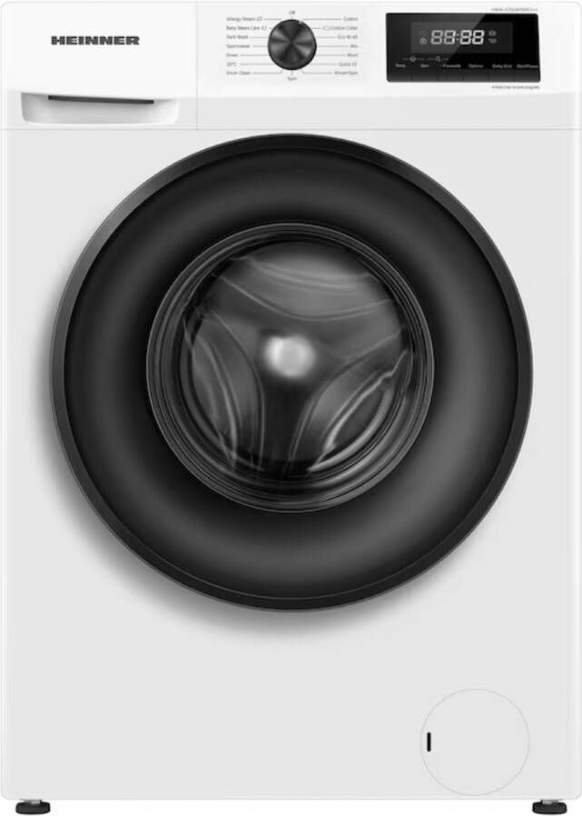Heinner HWM-H7014IVSMC+++ Wasmachine – 7 kg – 15 Wasprogramma s – Allergy Safe-programma – Digitaal Display – Kinderslot – 1400 RPM – 5 Jaar Garantie – Wit