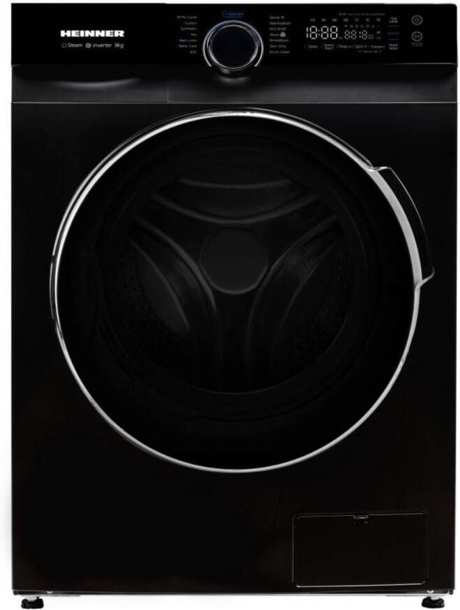 Heinner HWM-M914IVKBA+++ Wasmachine 9 kg – 1400 tpm – Inverter Motor – Touchbediening – 14 Programma s – Stoomfunctie & 15-min Snelprogramma – Energieklasse A – Zwart – 5 Jaar Garantie - Foto 2