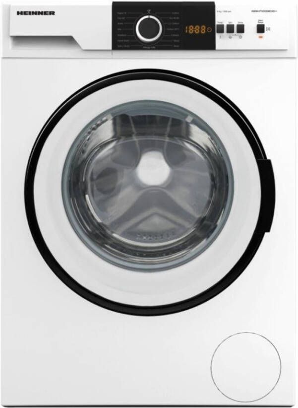 Heinner HWM-VT1610SMCHD++ Wasmachine – 6 kg – 15 Wasprogramma s – Allergy Safe-programma – Anti-kreukfunctie – LED-display – 1000 RPM – Kinderslot – 5 Jaar Garantie – Wit