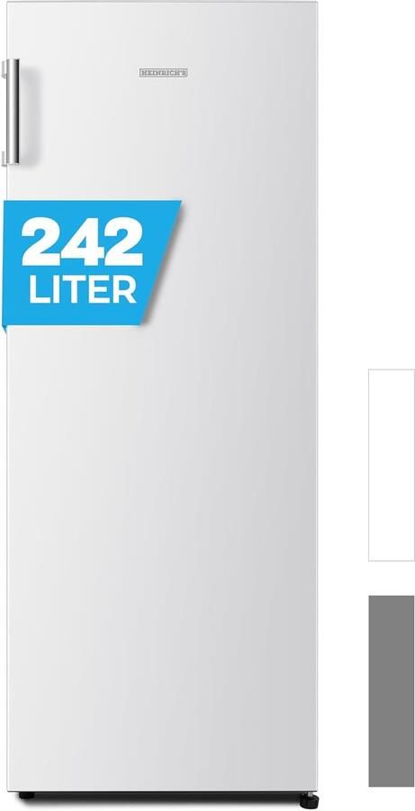 Heinrich's Heinrich´s HVK 3096 Vrijstaande koelkast 242 l koelkast zonder vriesvak – XXL stil 40 dB kleur wit Energieklasse E